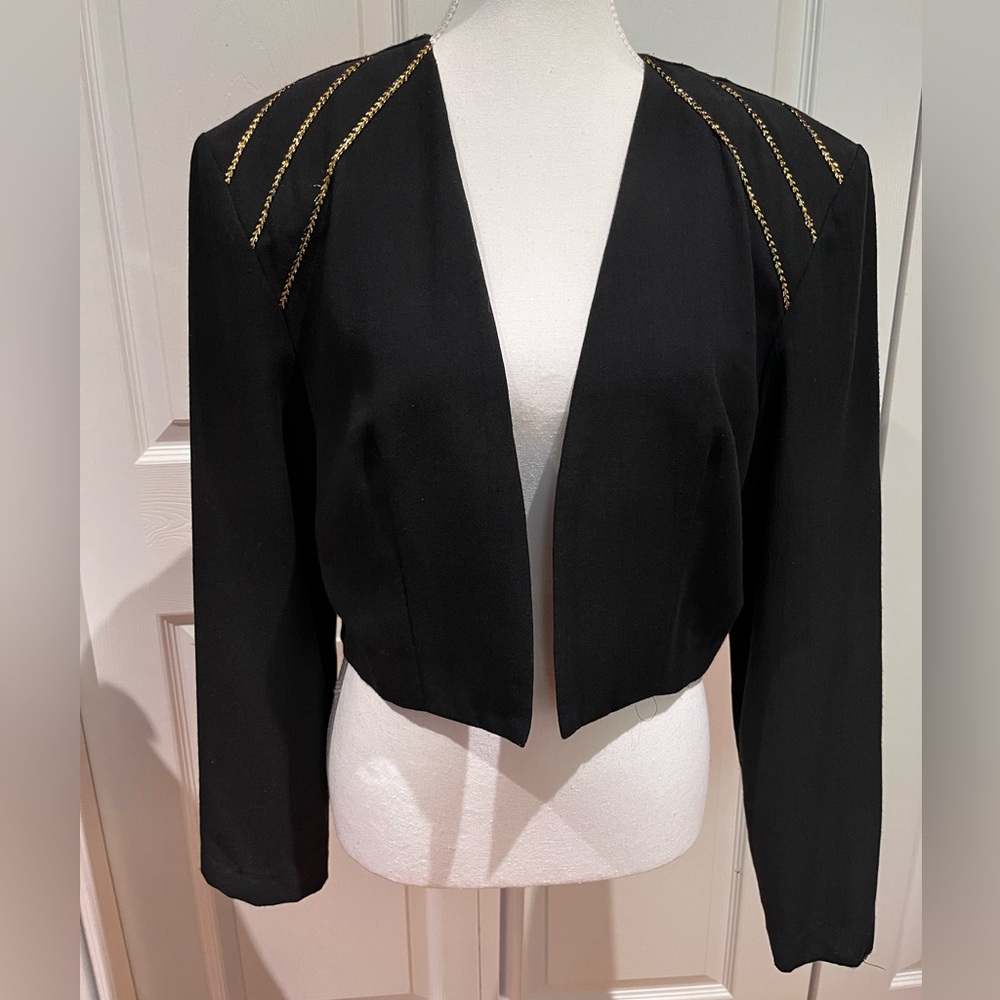 Vintage Black and Gold Jacket